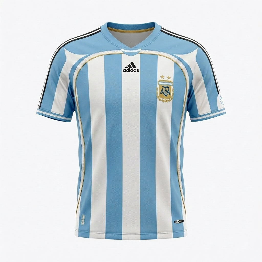 Camisa Argentina 2006 Retrô Masculina - Casa