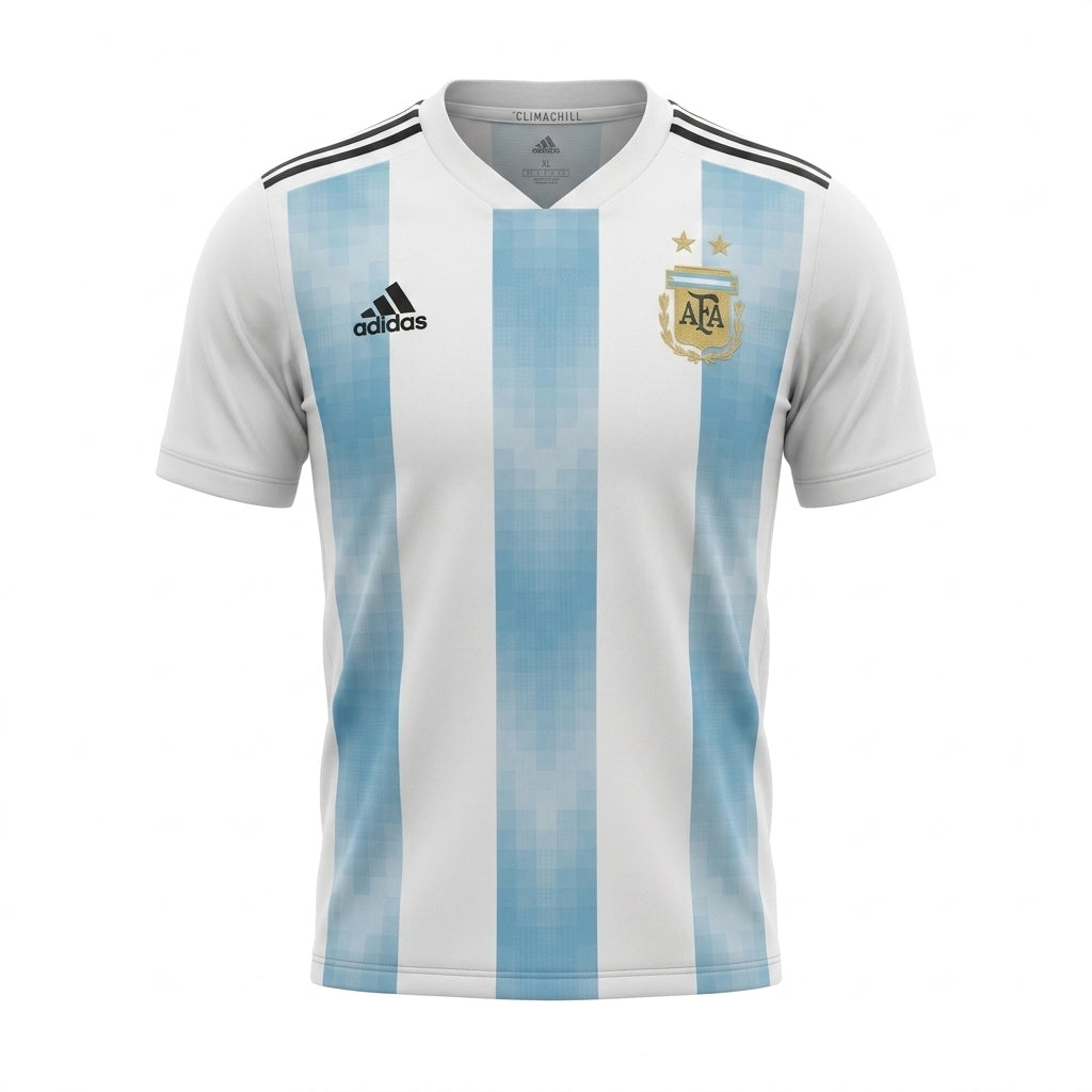Camisa Argentina 2018 Retrô Masculina - Casa