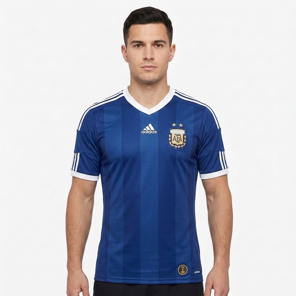 Camisa Argentina 2010 Retrô Masculina - Visitante