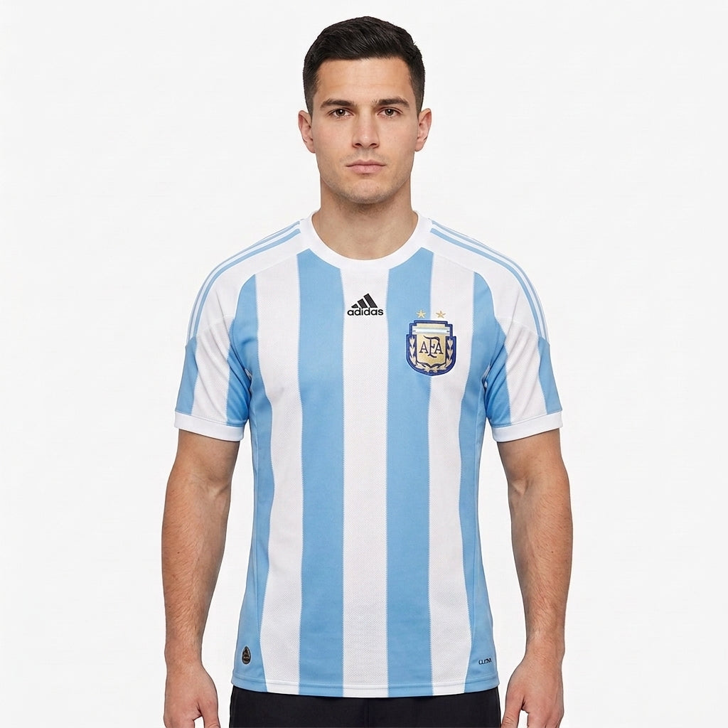 Camisa Argentina 2010 Retrô Masculina - Casa