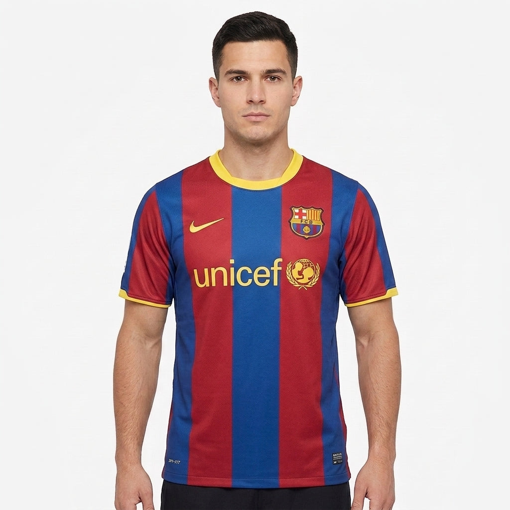 Camisa Barcelona 2010/2011 Retrô Masculina - Casa