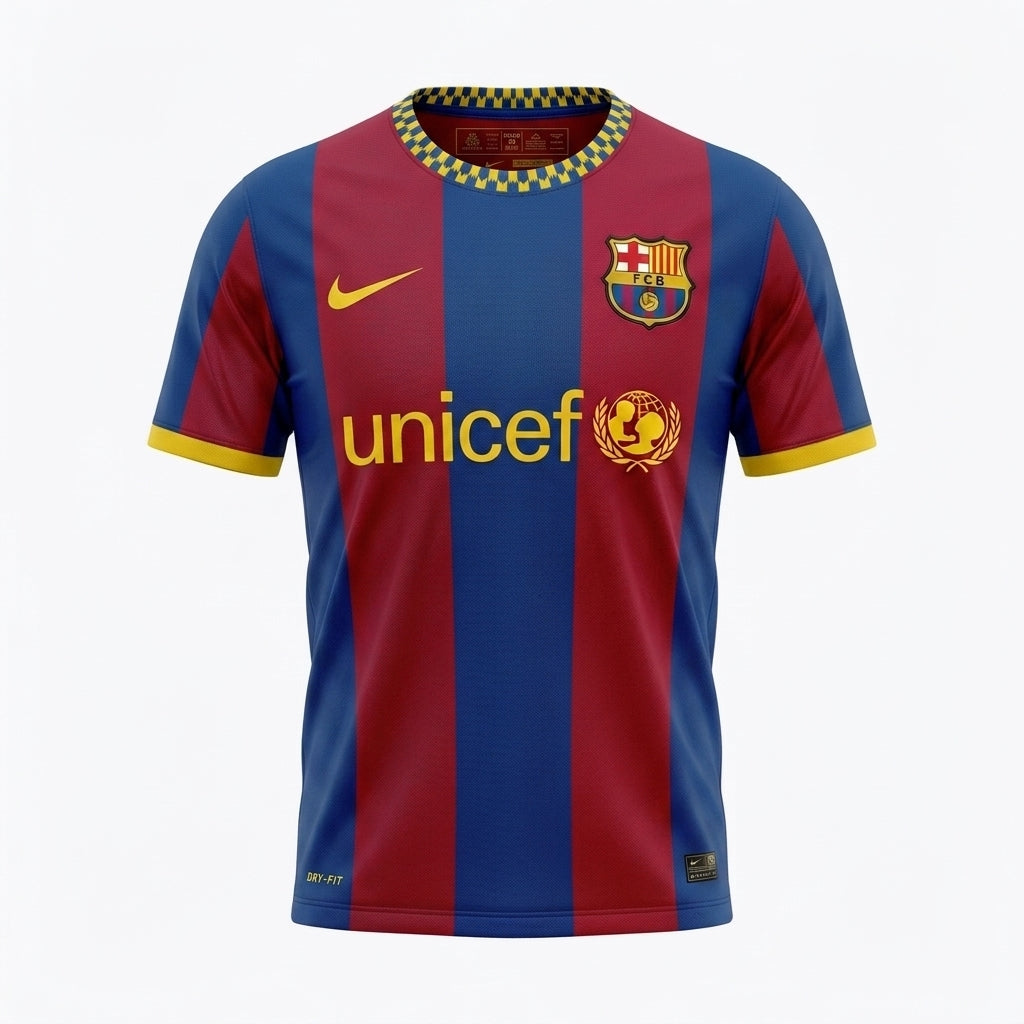 Camisa Barcelona 2010/2011 Retrô Masculina - Casa