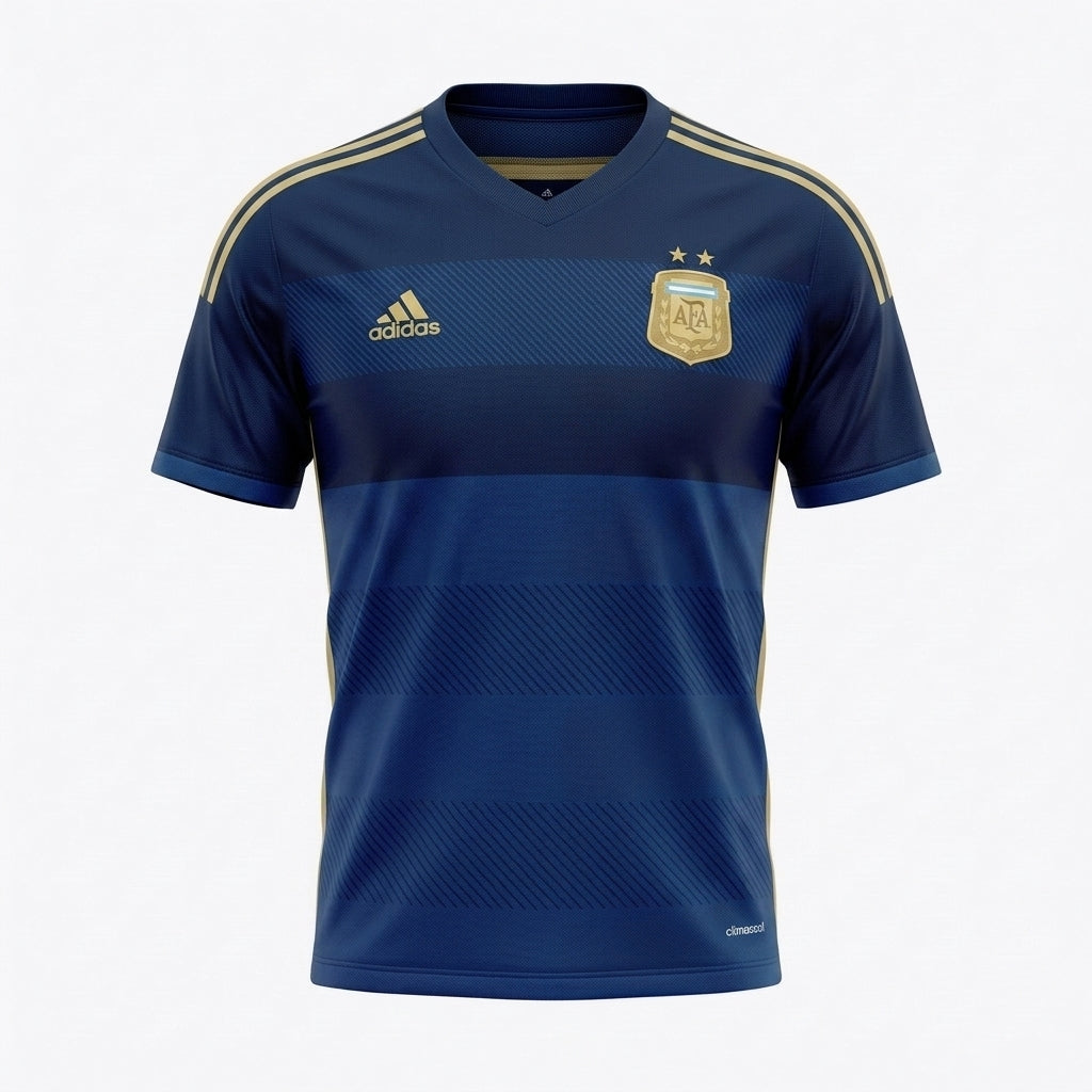Camisa Argentina 2014 Retrô Masculina - Visitante
