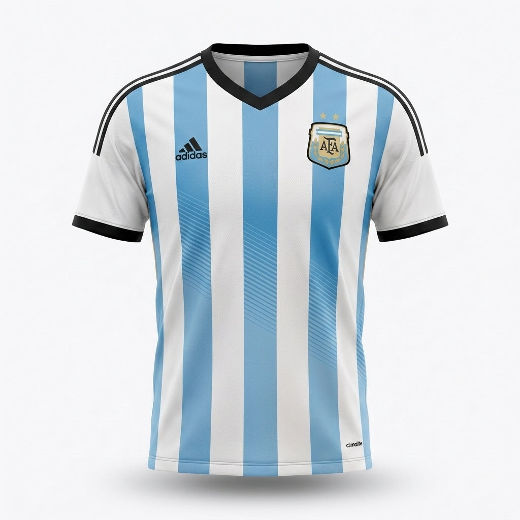 Camisa Argentina 2014 Retrô Masculina - Casa
