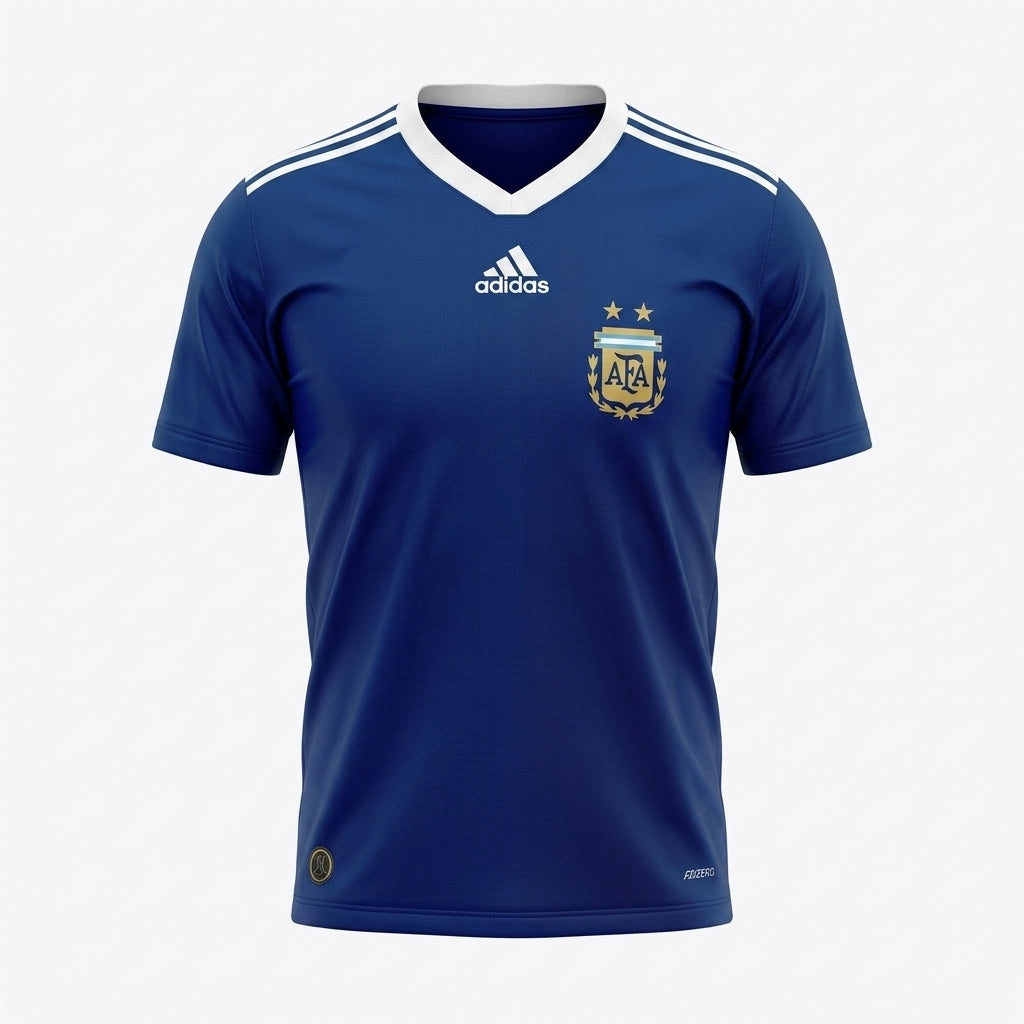 Camisa Argentina 2010 Retrô Masculina - Visitante