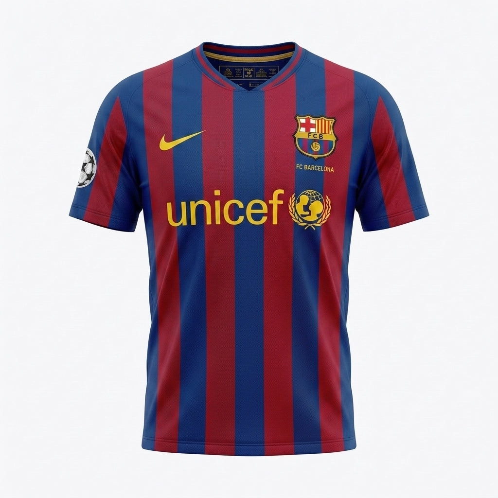 Camisa Barcelona 2009/2010 Retrô Masculina - Casa