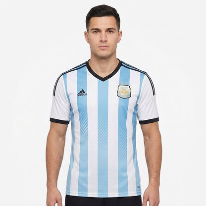 Camisa Argentina 2014 Retrô Masculina - Casa