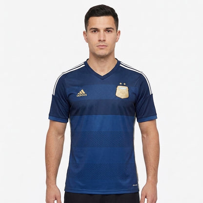 Camisa Argentina 2014 Retrô Masculina - Visitante