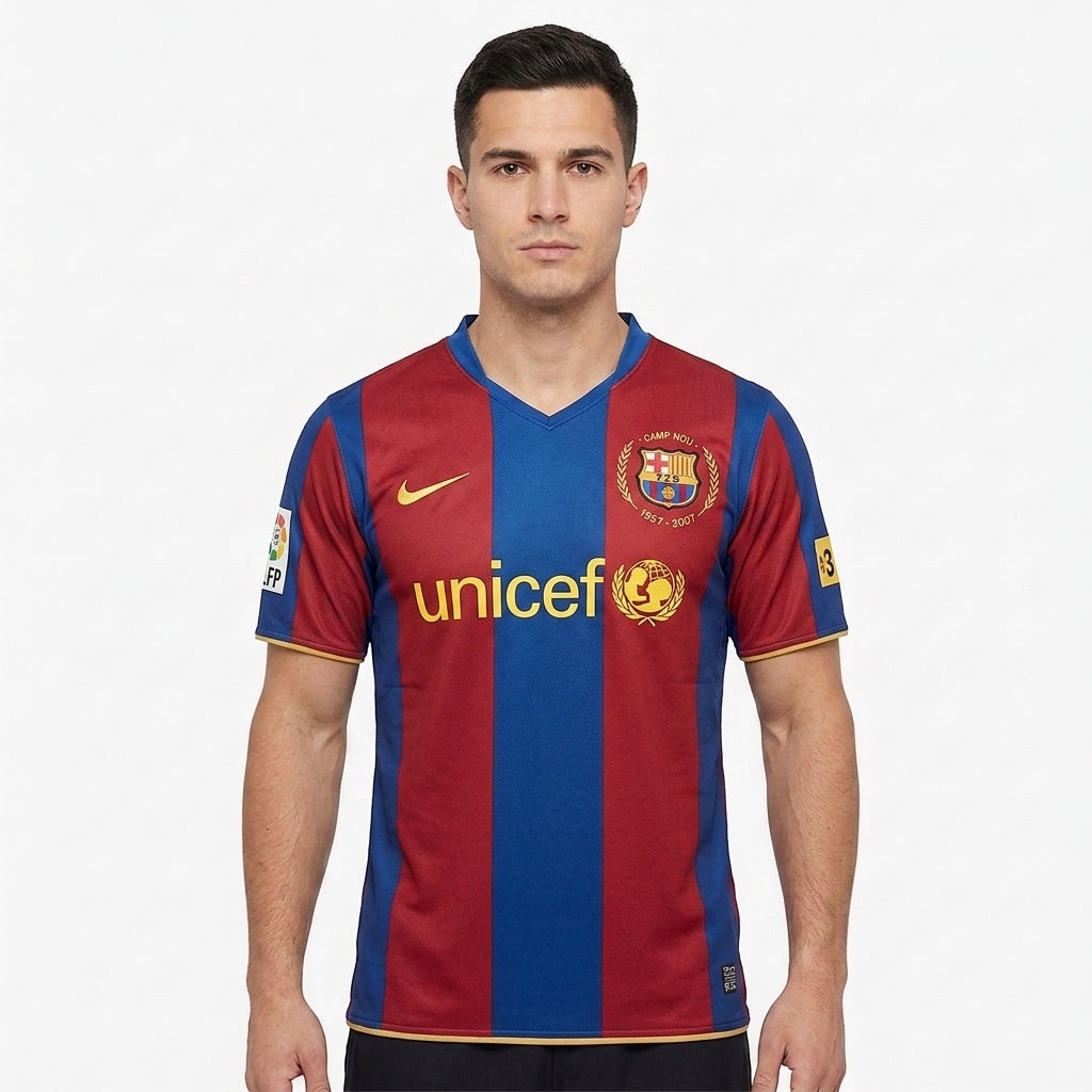 Camisa Barcelona 2007/2008 Retrô Masculina - Casa