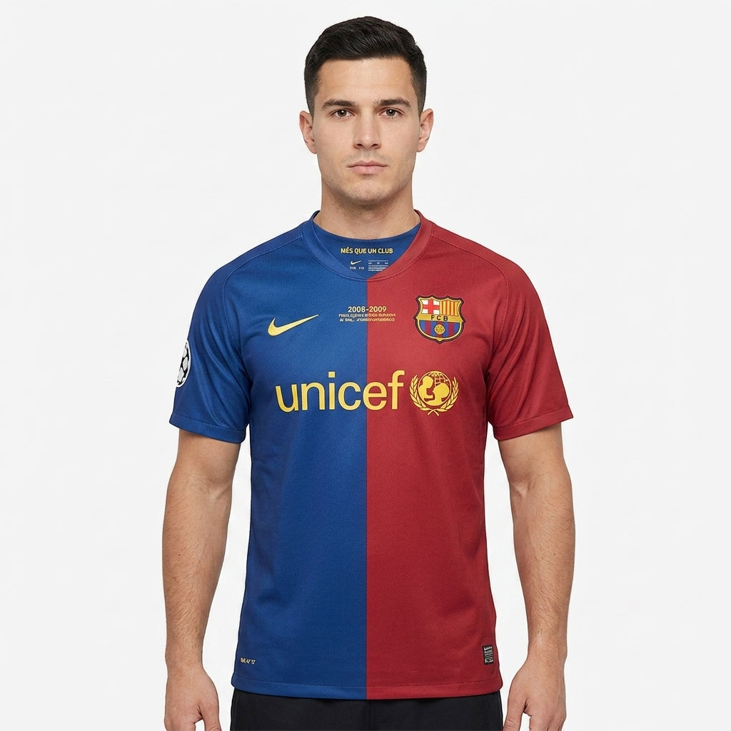 Camisa Barcelona 2008/2009 Retrô Masculina - Casa