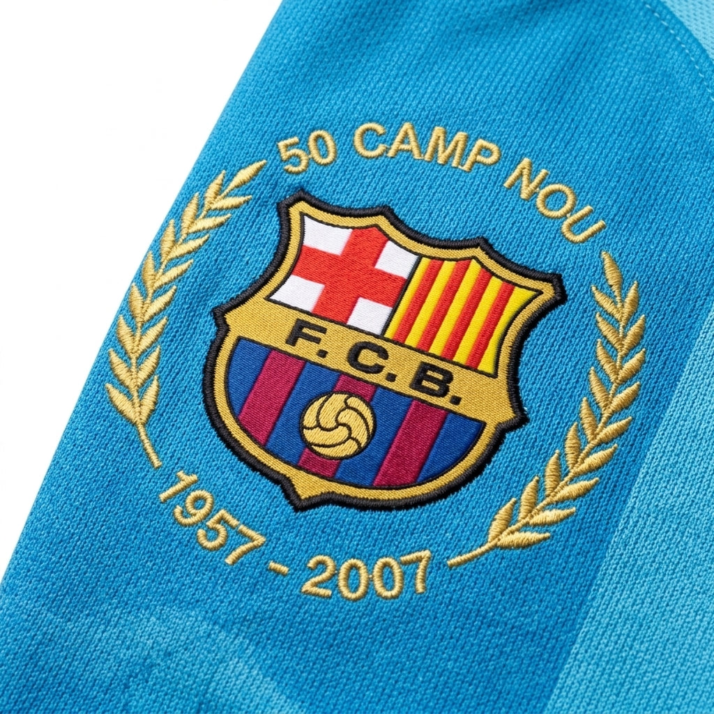 Camisa Barcelona 2007/2008 Retrô Masculina - Visitante